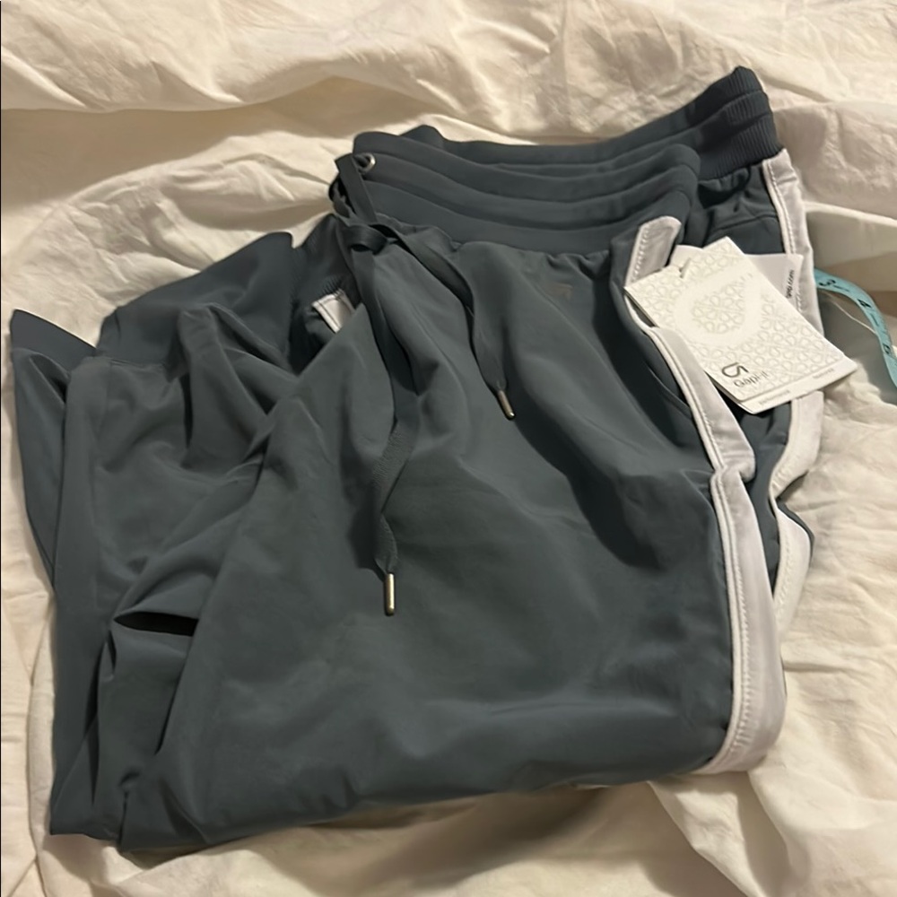 Gap Gray Jogger Pants with White Trim